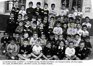 ECOLE MARCEAU GARCONS 1950 CE1